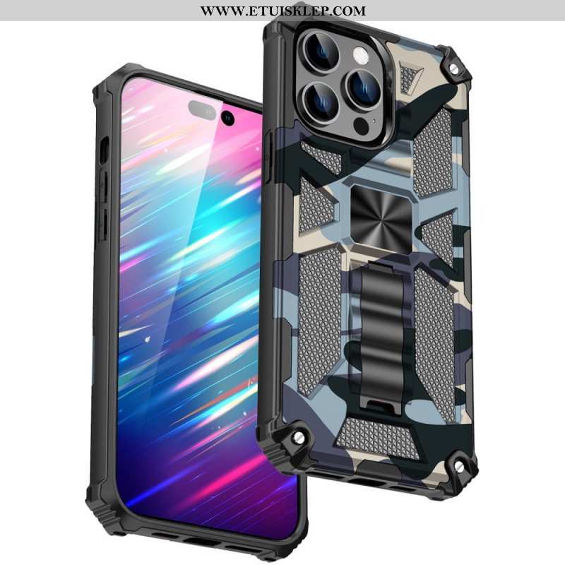 Etui do iPhone 14 Pro Max Zdejmowane Wsparcie Kamuflażu